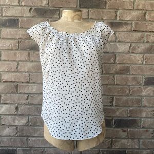 LC Lauren Conrad Pleat Neck Blouse